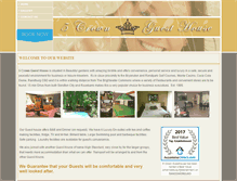 Tablet Screenshot of 5crownguesthouse.com